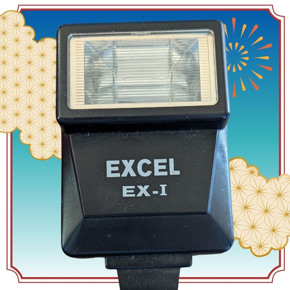 Vintage Excel EX-I Shoe Mount Electronic Wireless Flash for Cameras Photos